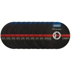 Inox Flat Metal Cutting Discs, 115 x 22.2 x 1.2mm (Pack of 10)