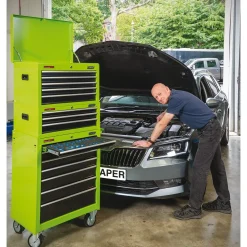 Intermediate Tool Chest, 3 Drawer, 26", Green