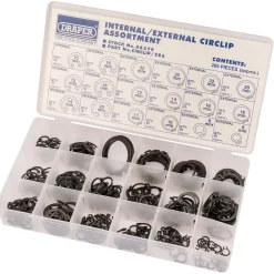 Internal and External Circlip Assortment (285 Piece)