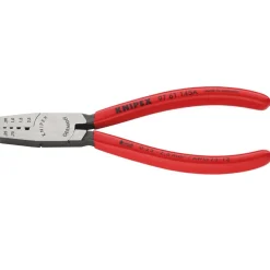 KNIPEX 97 61 145 A SB Crimping Pliers for Wire Ferrules, 145mm