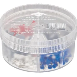 KNIPEX 97 99 906 Assortment Boxes with 450 insulated Wire Ferrules 5 x Wire Ferrule Sets