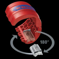 KNIPEX 90 22 10 BK BiX® Cutters for Plastic Pipes and Sealing Sleeves, 72mm