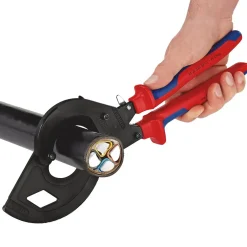 KNIPEX 95 32 320 Cable Cutter, Ratchet Principle, 3-Stage, 320mm