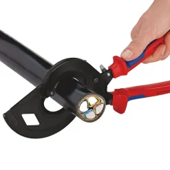 KNIPEX 95 32 320 Cable Cutter, Ratchet Principle, 3-Stage, 320mm