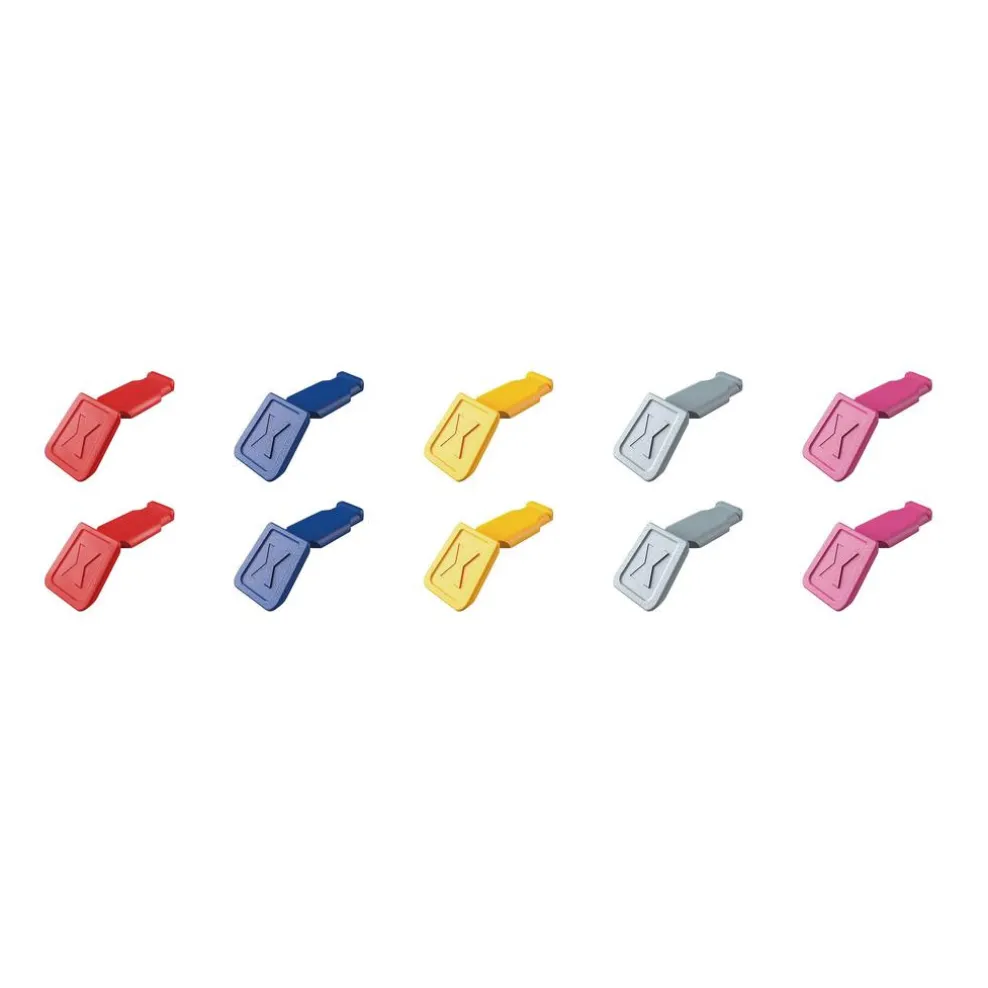 KNIPEX 00 61 10 C V01 ColorCode Clips Color Mix 1 (10 Pieces), 122mm