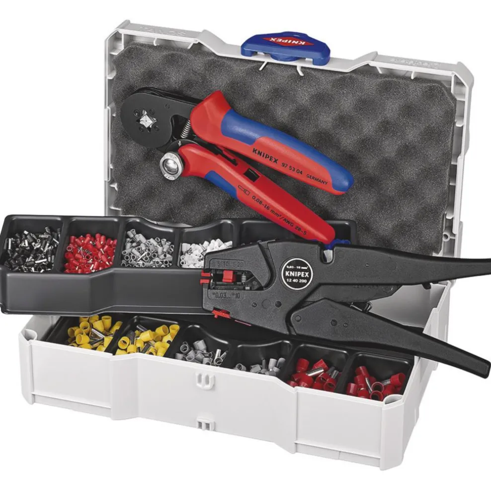 KNIPEX 97 90 10 Electrical Crimping Assortment for Wire Ferrules