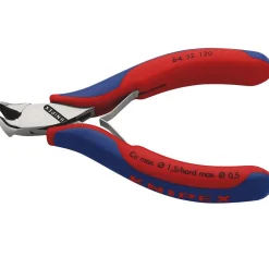 KNIPEX 64 32 120 Electronics End Cutting Nipper with Multi-Component Grips, 120mm