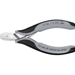 KNIPEX 77 02 115 ESD Electronics Diagonal Cutters, 117mm