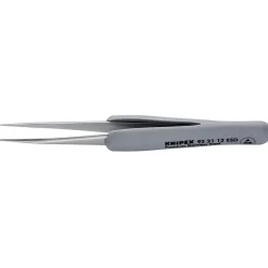 KNIPEX 92 21 12 ESD Precision Tweezers with rubber handles ESD, 112mm