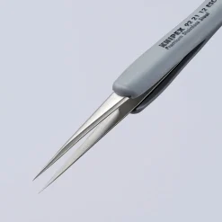 KNIPEX 92 21 12 ESD Precision Tweezers with rubber handles ESD, 112mm
