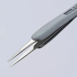 KNIPEX 92 21 11 ESD Precision Tweezers with rubber handles ESD, 123mm