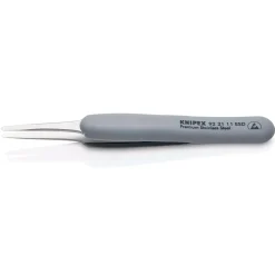 KNIPEX 92 21 11 ESD Precision Tweezers with rubber handles ESD, 123mm