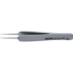 KNIPEX 92 21 13 ESD Precision Tweezers with rubber handles ESD, 112mm
