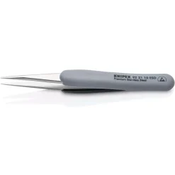 KNIPEX 92 21 10 ESD Precision Tweezers with rubber handles ESD, 123mm