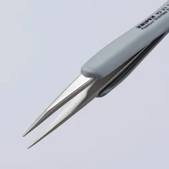KNIPEX 92 21 10 ESD Precision Tweezers with rubber handles ESD, 123mm