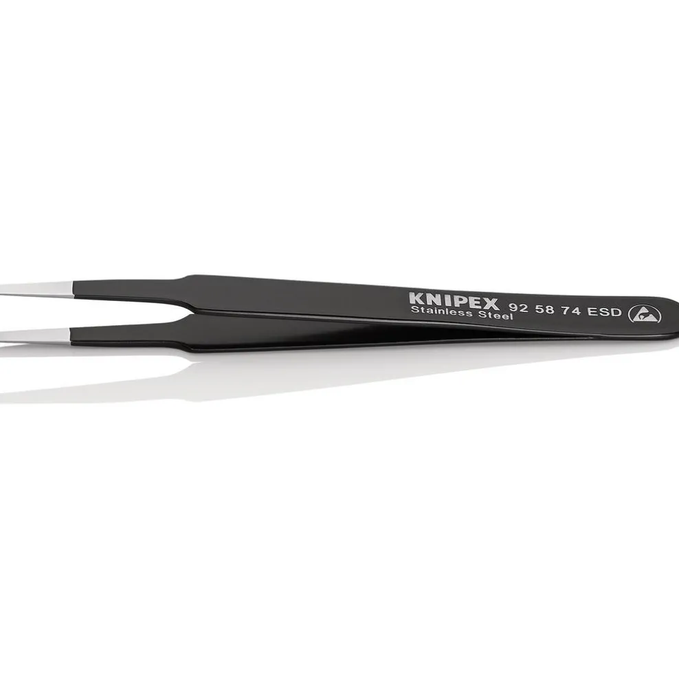 KNIPEX 92 58 74 ESD Universal Tweezers, 118mm