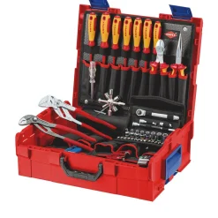 KNIPEX 00 21 19 LB S L-BOXX® Plumbing Tool Kit, 52 Parts, 357mm