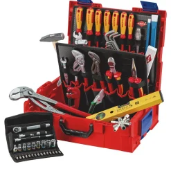 KNIPEX 00 21 19 LB S L-BOXX® Plumbing Tool Kit, 52 Parts, 357mm