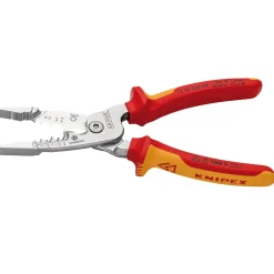 KNIPEX 13 76 200 ME VDE Wire Stripper with Multi-Component Grips, 200mm