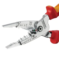 KNIPEX 13 76 200 ME VDE Wire Stripper with Multi-Component Grips, 200mm