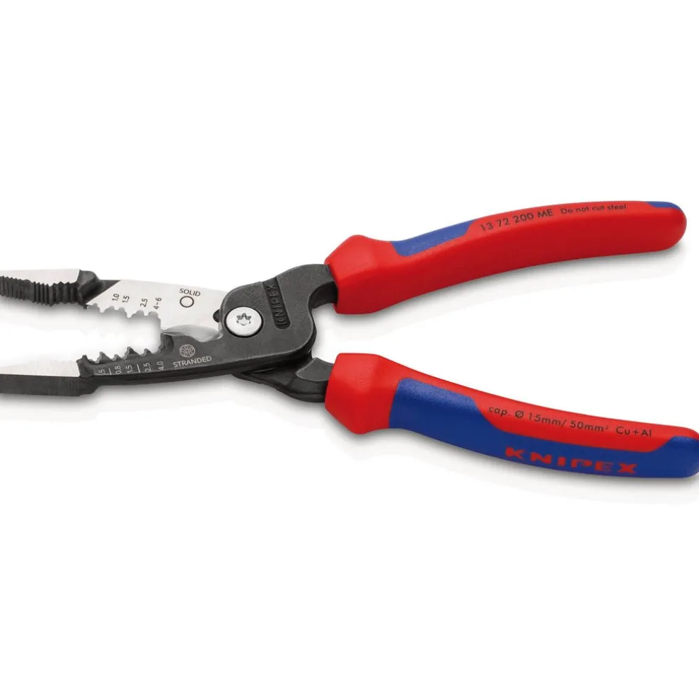 KNIPEX 13 72 200 ME Wire Stripper with Multi-Component Grips, 200mm