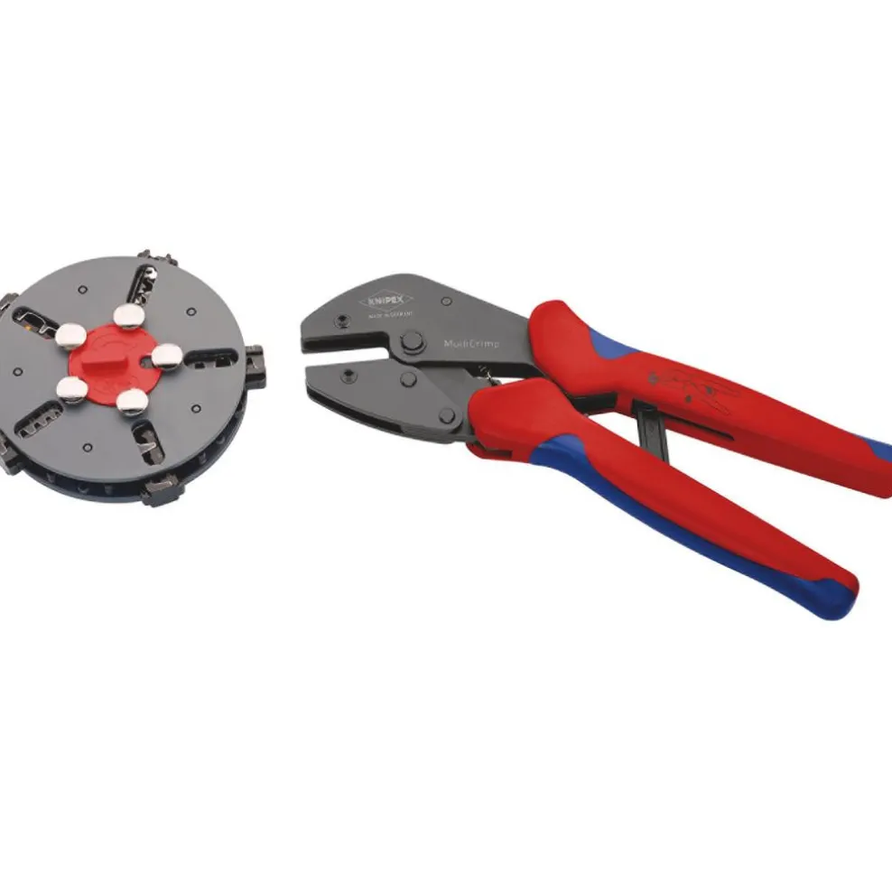 KNIPEX 97 33 02 MultiCrimp® Lever Action Crimping Pliers, 0.5 — 6.0 mm² Capacity, 250mm