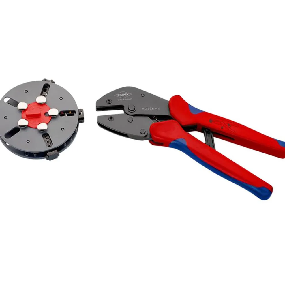 KNIPEX 97 33 01 MultiCrimp® Lever Action Crimping Pliers, 0.25 — 6.0 mm² Capacity, 250mm
