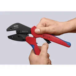 KNIPEX 97 33 01 MultiCrimp® Lever Action Crimping Pliers, 0.25 — 6.0 mm² Capacity, 250mm