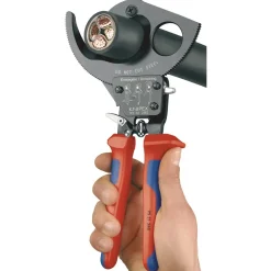 KNIPEX 95 31 250 Ratchet Action Cable Cutter, 250mm