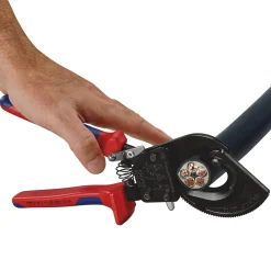 KNIPEX 95 31 250 Ratchet Action Cable Cutter, 250mm