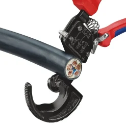 KNIPEX 95 31 250 Ratchet Action Cable Cutter, 250mm