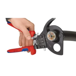 KNIPEX 95 31 250 Ratchet Action Cable Cutter, 250mm
