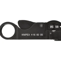 KNIPEX 16 60 05SB Adjustable Co-Axial Stripping Tool, 105mm