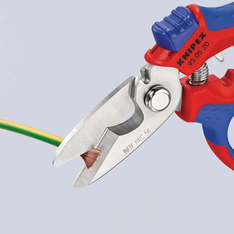 KNIPEX 95 05 20 SB Angled Electricians' Shears, 160mm