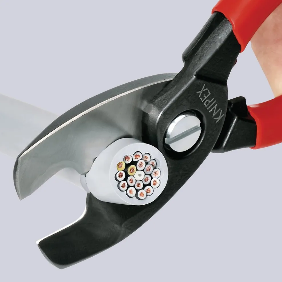 KNIPEX 95 11 200 SB Cable Shears with Twin Cutting Edge, 200mm