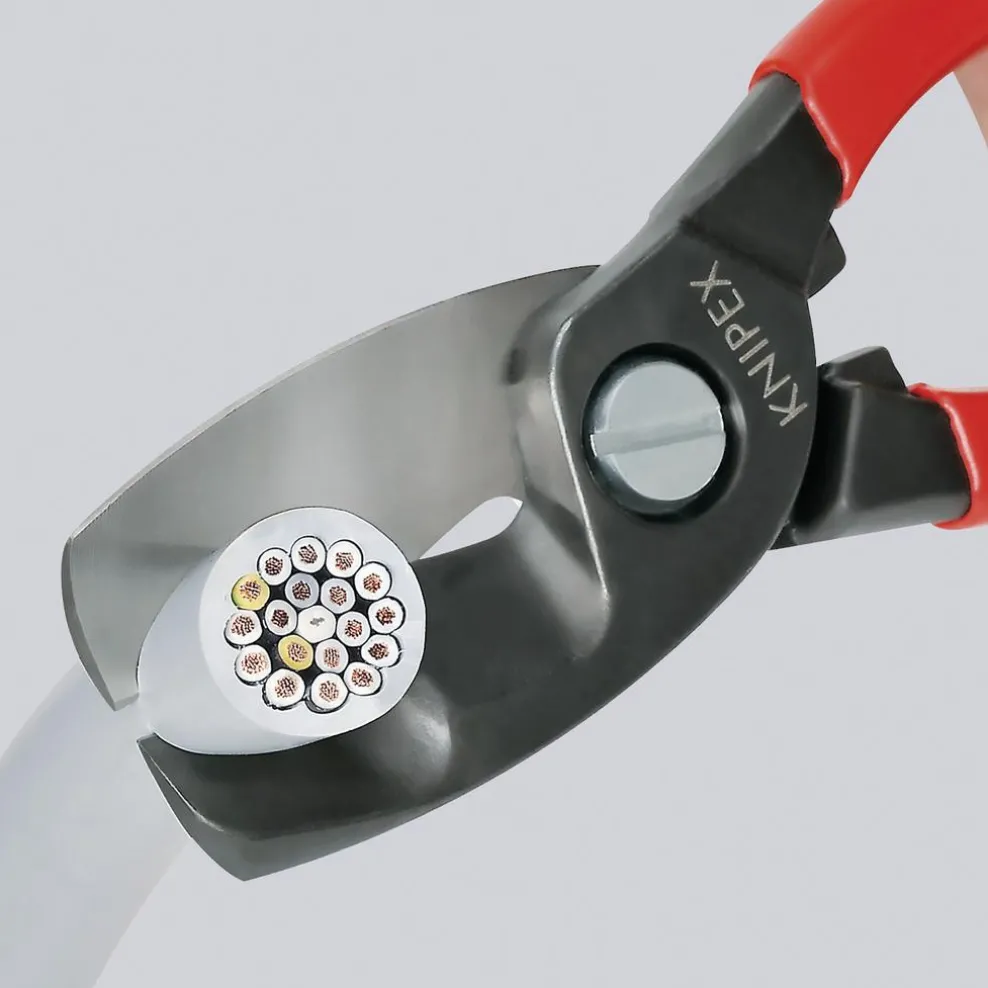 KNIPEX 95 12 200 SB Cable Shears with Twin Cutting Edge, 200mm