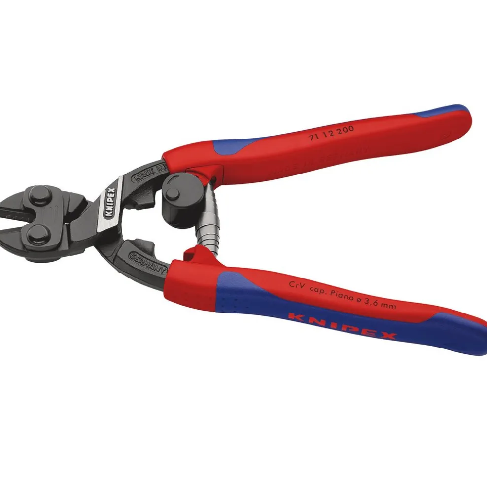 KNIPEX 71 12 200 SB CoBolt® Compact Bolt Cutter with Sprung Handles, 200mm