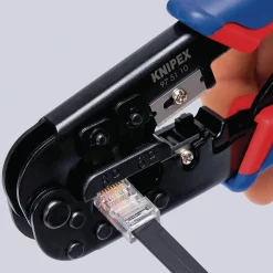 KNIPEX 97 51 10 SB Crimping Pliers for Western Plugs,190mm