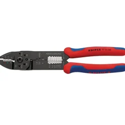 KNIPEX 97 22 240 SB Crimping Pliers with Multi-Component Grips, 240mm