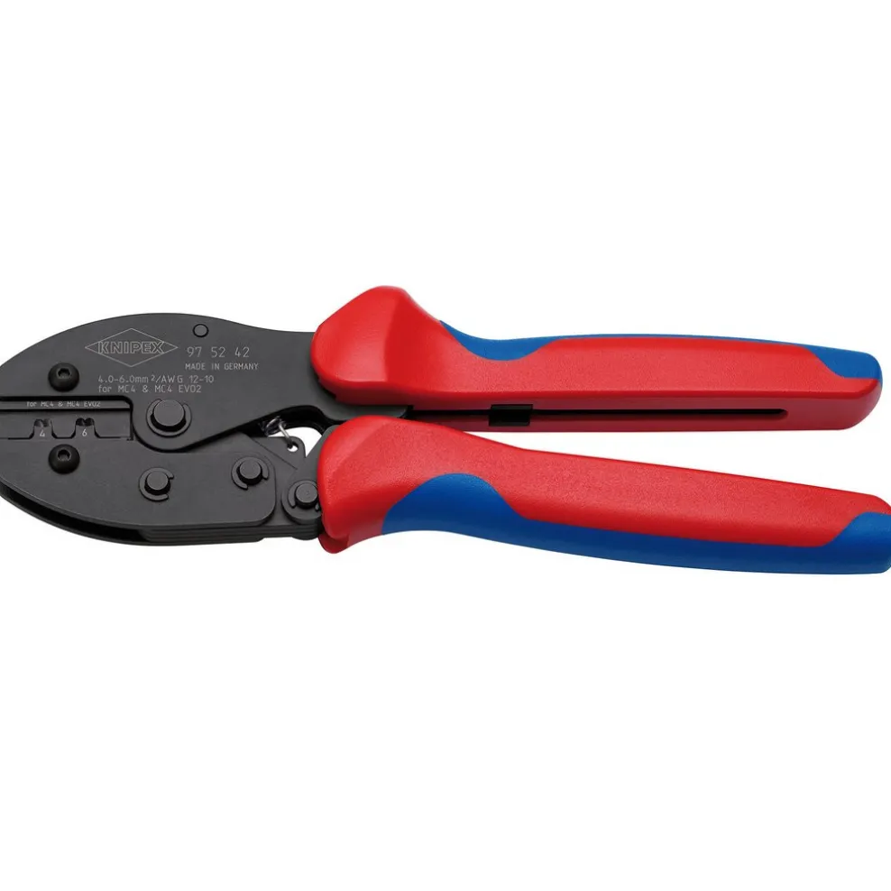 KNIPEX 97 52 42 SB PreciForce® Crimping Pliers for MC4/MC4 EVO, 220mm