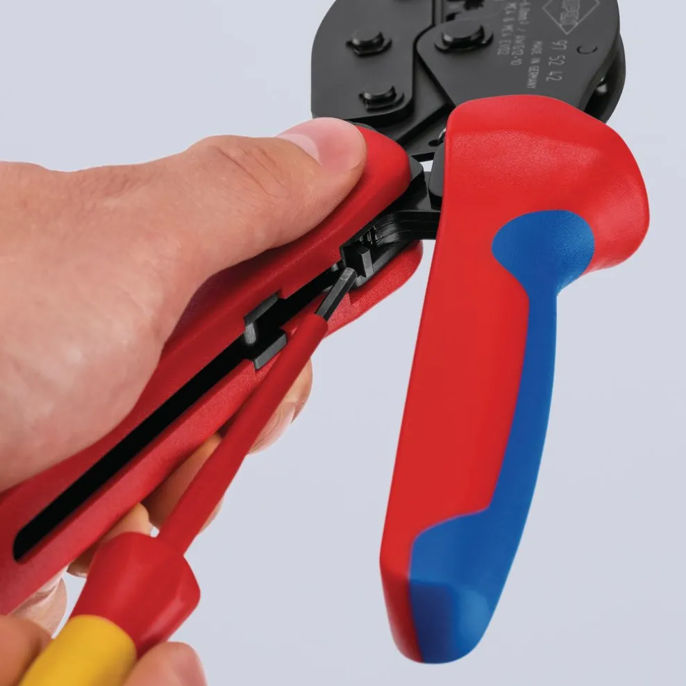KNIPEX 97 52 42 SB PreciForce® Crimping Pliers for MC4/MC4 EVO, 220mm