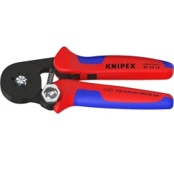 KNIPEX 97 53 14 SB Self- Adjusting Crimping Pliers, 2 x 10 mm², 180mm
