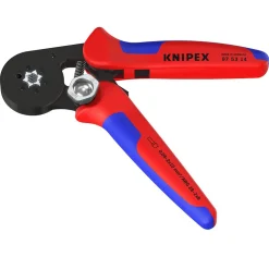 KNIPEX 97 53 14 SB Self- Adjusting Crimping Pliers, 2 x 10 mm², 180mm
