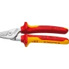 KNIPEX 95 16 160 SB StepCut® VDE Insulated Cable Shears, 160mm