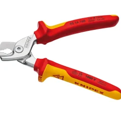 KNIPEX 95 16 160 SB StepCut® VDE Insulated Cable Shears, 160mm