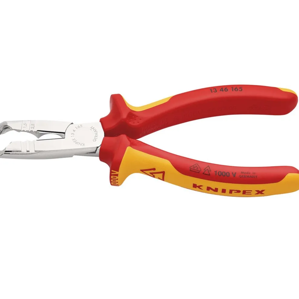 KNIPEX 13 46 165 SB VDE Stripping Pliers, 165mm