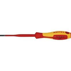 KNIPEX 98 20 40 SL VDE Insulated Slotted Screwdriver, 4 x 100mm - Slim