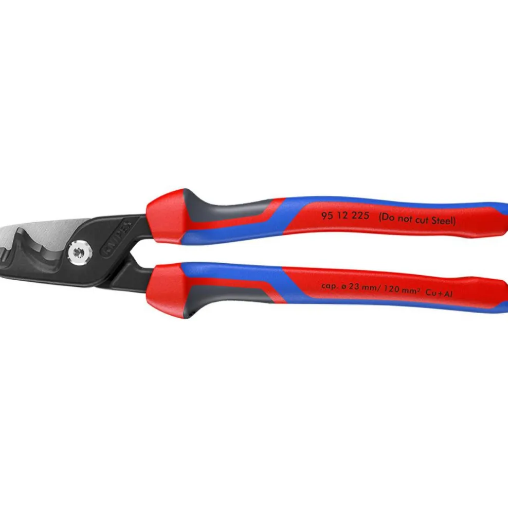 KNIPEX 95 12 225 StepCut® XL Cable shears with Step Cut, 200mm
