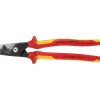 KNIPEX 95 18 225 StepCut® XL VDE Insulated Cable Shears, 225mm
