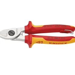 KNIPEX 95 16 165 T BK VDE Cable Shears, 165mm